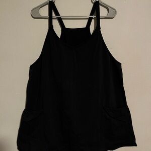 Black Women's Tank Dress Built-in bra